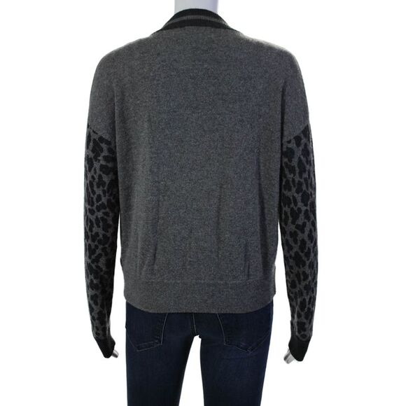 27 Miles Womens Button Down Cardigan Sweater Gray Wool Size Extra Small - Picture 3 of 6